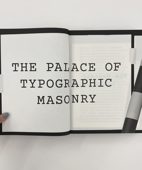 RICHARD NIESSEN:THE PALACE OF TYPOGRAPHIC MSONRY-A gulded Tour by Dirk van Weelde