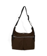 VAINL ARCHIVE "POTR SHOULDER BAG BROWN"