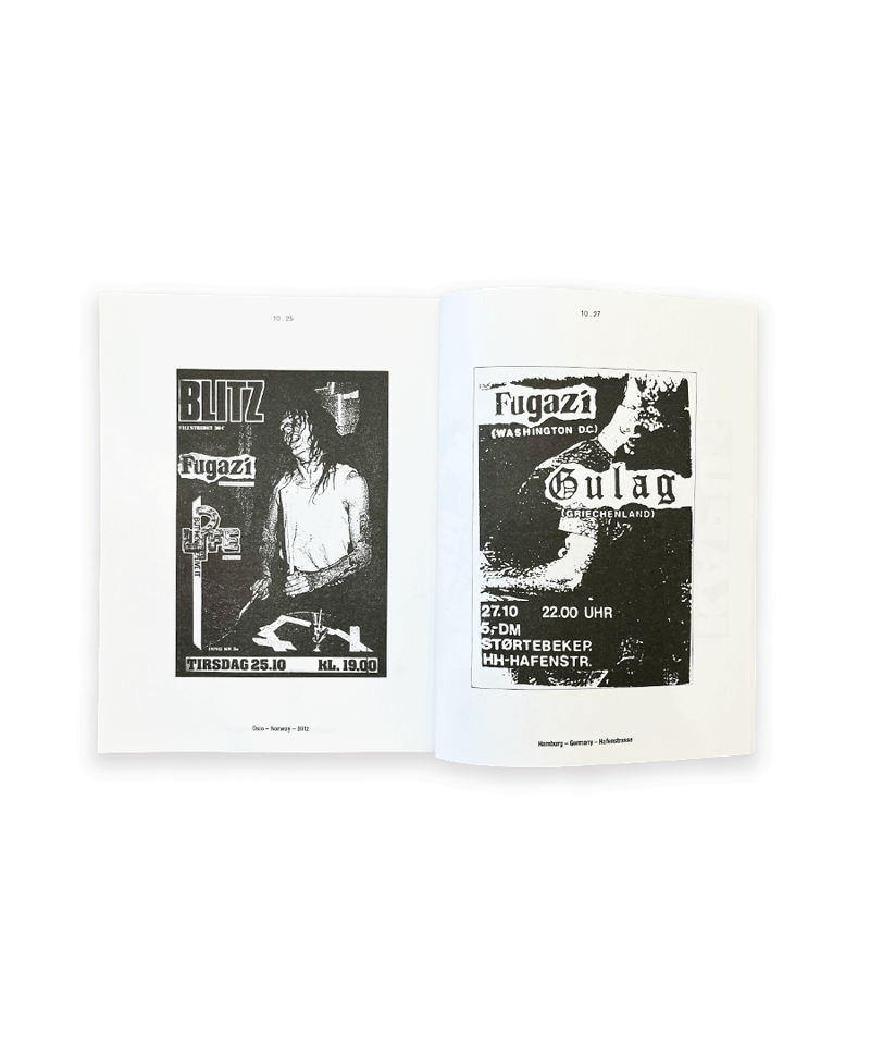 Fugazi 1988 Live Flyers | SALT AND PEPPER
