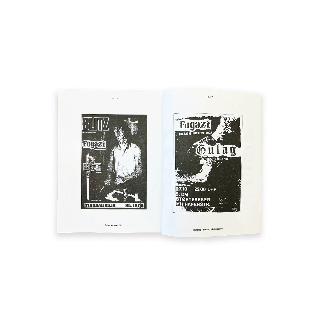 Fugazi 1988 Live Flyers | SALT AND PEPPER