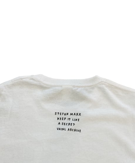 Stefan Marx "Keep it like  a secret L/S tee WHITE"