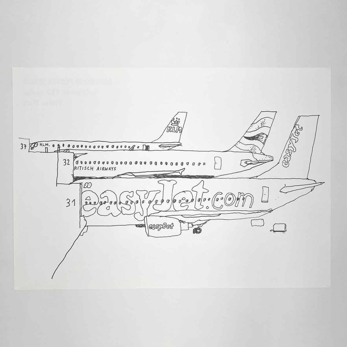 Easy Jet poster Stefan Marx ステファン・マルクス Easy Jet (poster) by Stefan Marx | SALT AND PEPPER