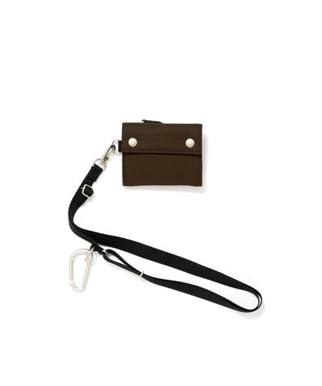 VAINL ARCHIVE "POTR SHOULDER WALLET BROWN"