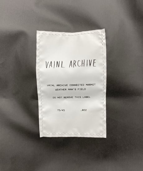 VAINL ARCHIVE "LF HOODY"connected Marmot
