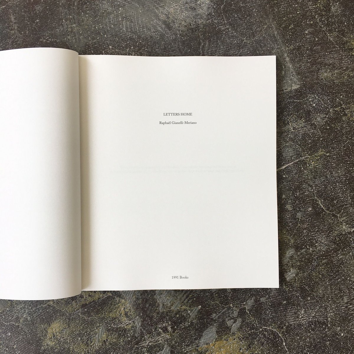 Raphael Gianelli Meriano “Letters Home” | SALT