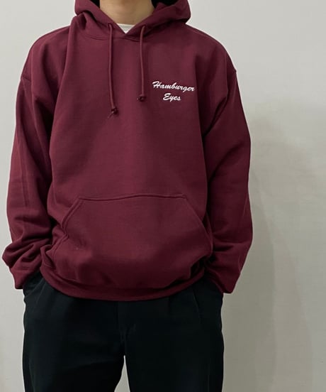 HAMBURGER EYES Company -Burgundy Hoodie