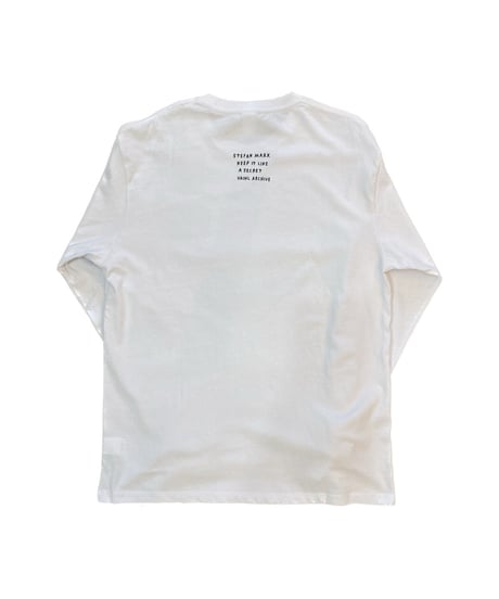 Stefan Marx "Keep it like  a secret L/S tee WHITE"
