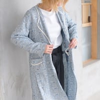 OUTIL　ROBE CLECY（indigo jacquard）
