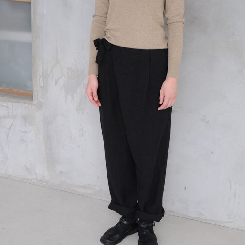 evam eva リネンウールラップパンツ | 04 STORE evam eva リネンウールラップパンツ | 04 STORE