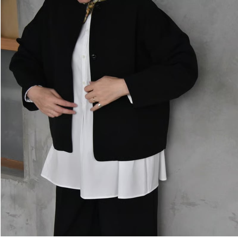 Atelier d'antan 《Cibot》ノーカラージャケット | 04 STORE