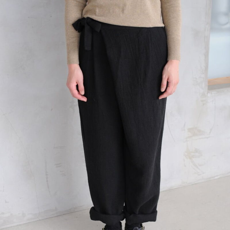 evam eva リネンウールラップパンツ | 04 STORE evam eva リネンウールラップパンツ | 04 STORE