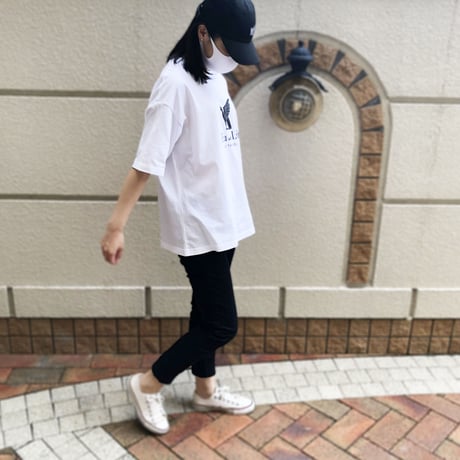 Eva et Lilit ビッグシルエット コットン Tシャツ ホワイト