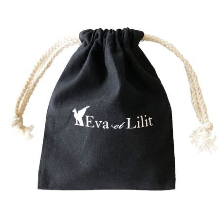 Eva et Lilit  コットン巾着 SSサイズ 10cm×13cm