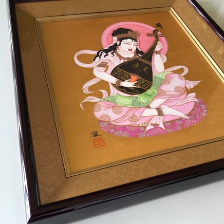 【受注制作】完全オーダー 世界に一つだけの「神仏・守護天使・守護龍神」肉筆画（額縁入り）神仏画家 かわさきめぐみ