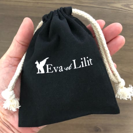 Eva et Lilit  コットン巾着 SSサイズ 10cm×13cm