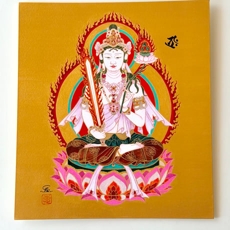 【受注制作】あなたの守護仏 十二支御守本尊 肉筆仏画（彩色・額縁入り）神仏画家 かわさきめぐみ 御祈願・御守り・開運・厄除け