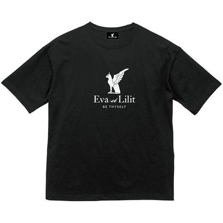 Eva et Lilit ビッグシルエット コットン Tシャツ ブラック
