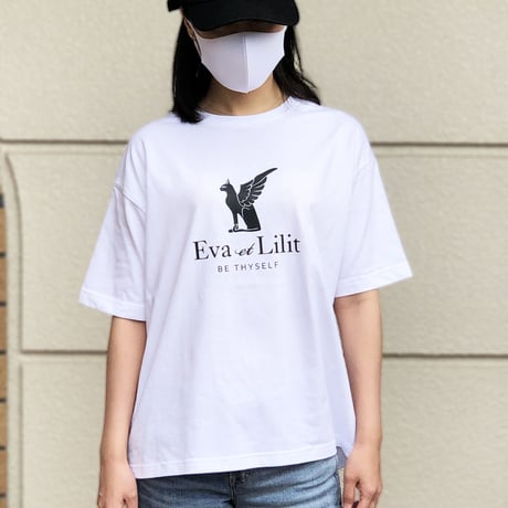 Eva et Lilit ビッグシルエット コットン Tシャツ ホワイト