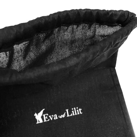 Eva et Lilit コットン巾着 Mサイズ 17cm×26cm