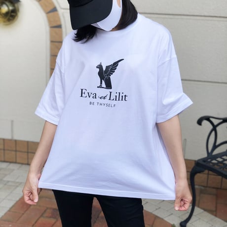 Eva et Lilit ビッグシルエット コットン Tシャツ ホワイト