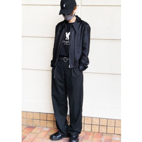 Eva et Lilit ビッグシルエット コットン Tシャツ ブラック