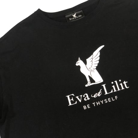 Eva et Lilit ビッグシルエット コットン Tシャツ ブラック