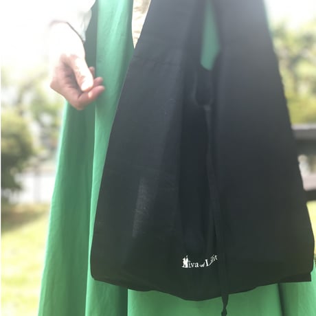 Eva et Lilit コットン エコバッグ レジ袋タイプ 幅30cm×奥行9.5cm