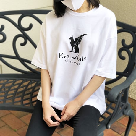 Eva et Lilit ビッグシルエット コットン Tシャツ ホワイト