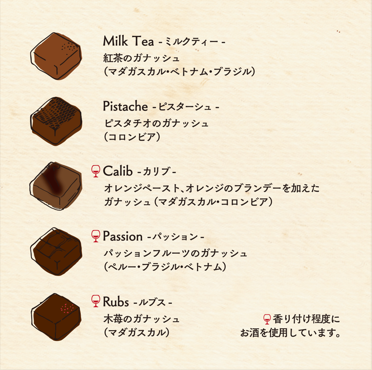 ボンボンショコラ10P | CHOCOLATERIE TAKASU