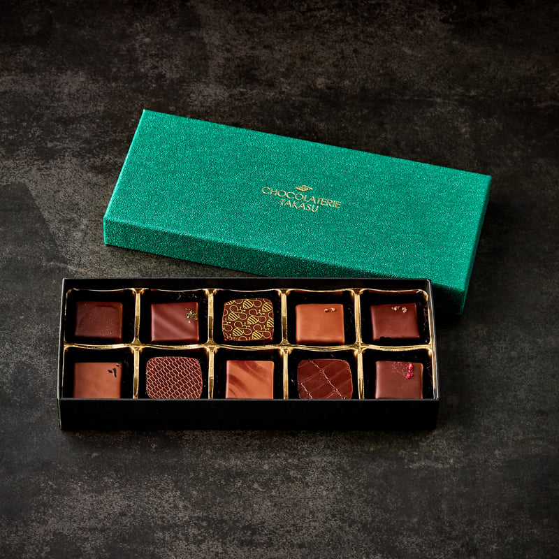 ボンボンショコラ10P | CHOCOLATERIE TAKASU