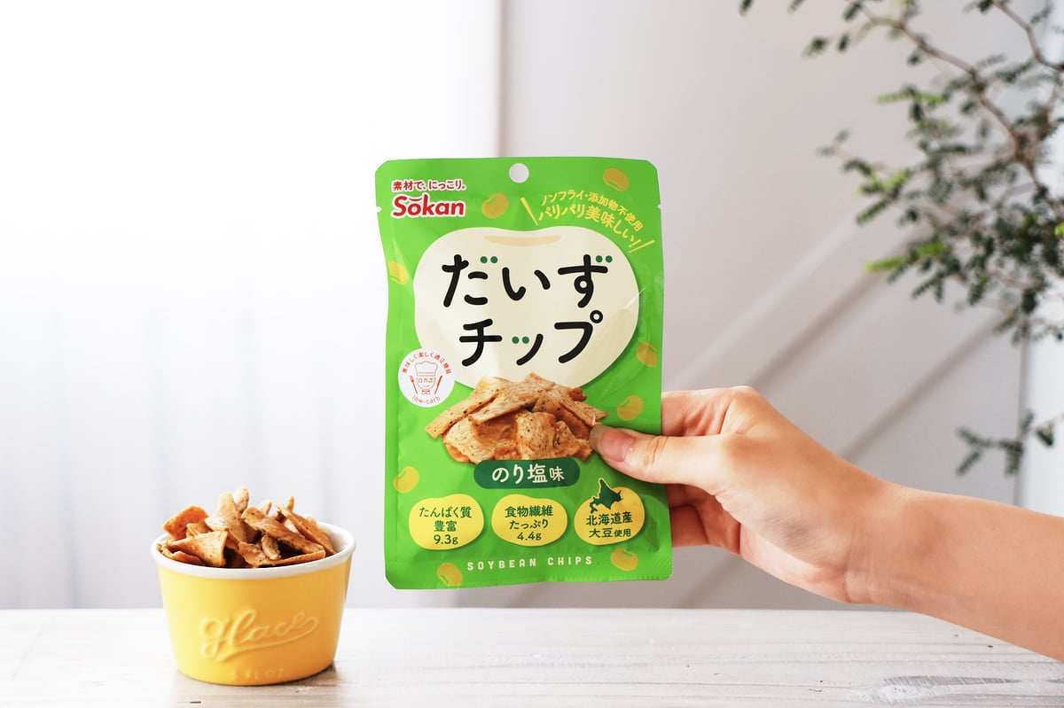 だいずチップのり塩味 23g×24入 | 【公式】壮関 素材菓子専門店