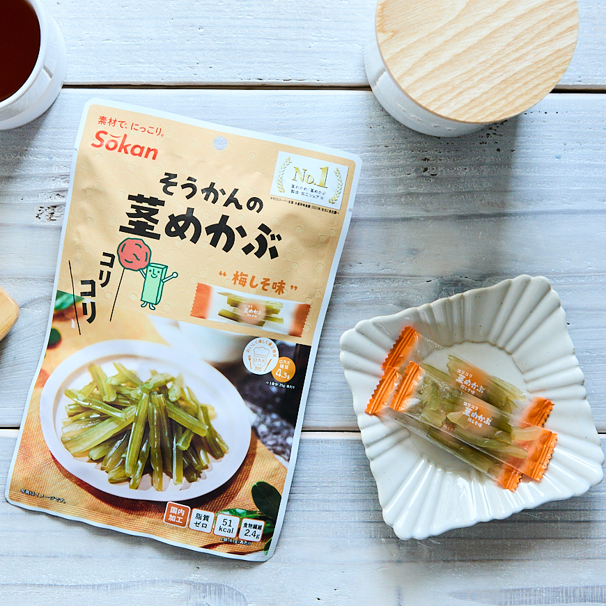 ☆リニューアル☆そうかんの茎めかぶ 梅しそ味 61g×12入 | 【公式】壮