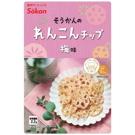 そうかんのれんこんチップ　梅味　18g×24入