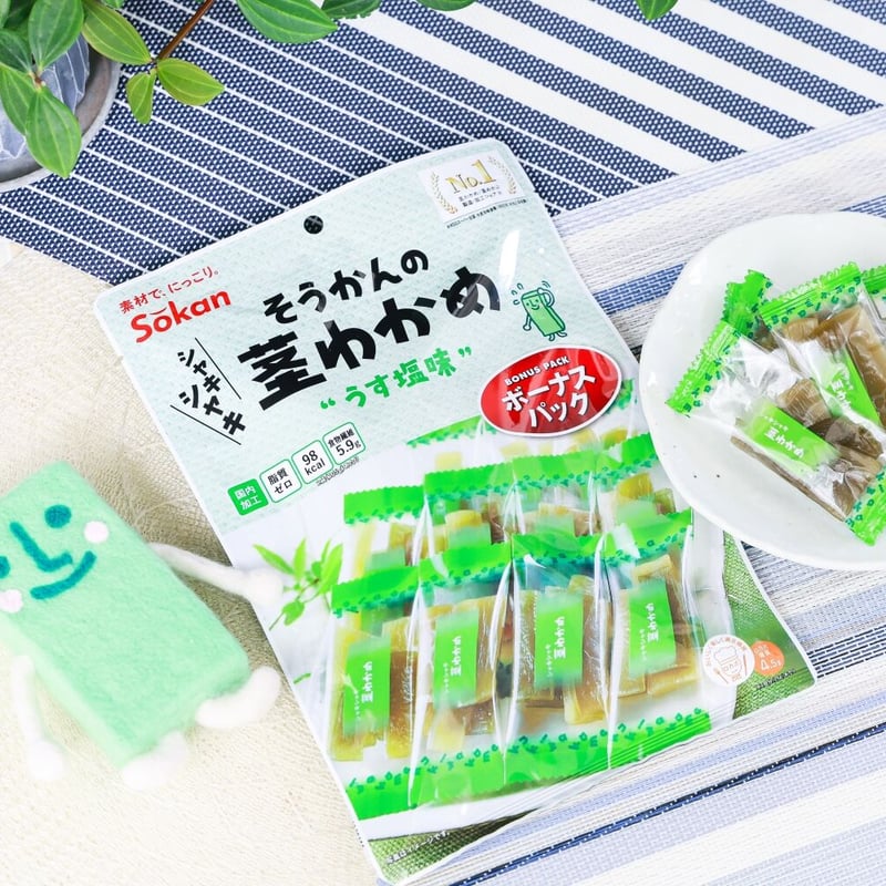 そうかんの茎わかめ うす塩味 ボーナスパック 105g×10入