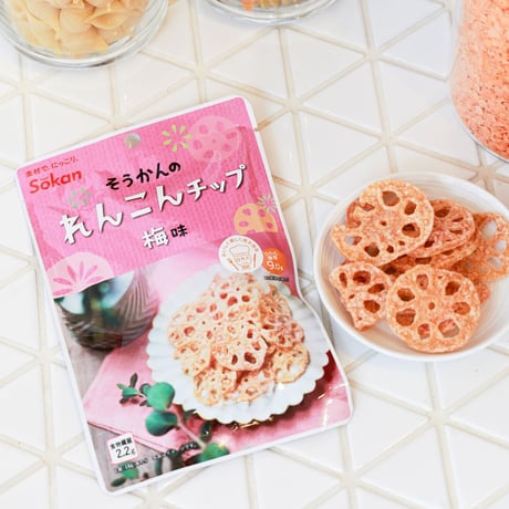 そうかんのれんこんチップ　梅味　18g×24入