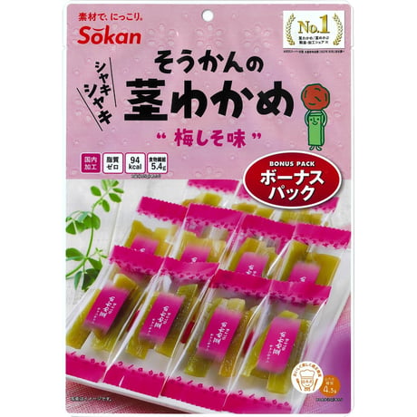 そうかんの茎わかめ　梅しそ味　ボーナスパック　105g×10入