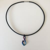 しあわせキャッチ レザー  Ocean blue