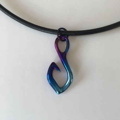 しあわせキャッチ レザー  Ocean blue