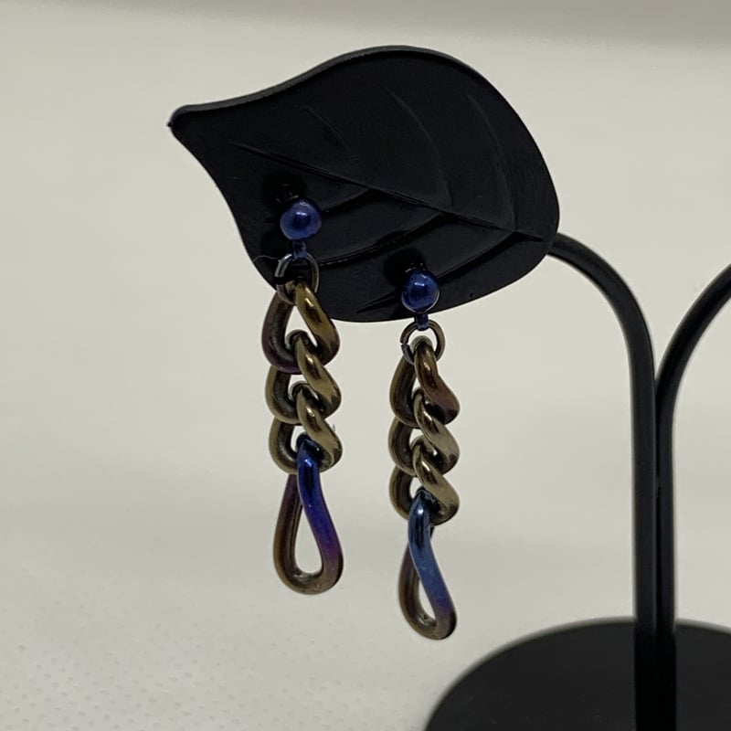 ピアス y K10 アイオライト ホワイトトパーズ ピアス ボディピアス │ 14G