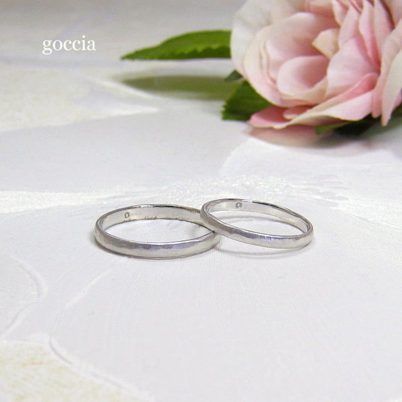 細めの結婚指輪(ハードプラチナ900製) マットな艶消し仕上げ 細めの結婚指輪(ハードプラチナ900製) マットな艶消し仕上げ