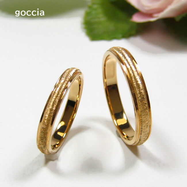 K18キルティング風リング　760K2509 K18キルティング風リング 760K2509 K18 カラーゴールドリング