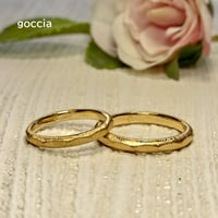 2トーンの結婚指輪（マリッジリング）、シルクサテン仕上げ（188-R