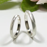 しなやかな結婚指輪（マリッジリング）、マットな艶消し仕上げ（178-R、179-R）
