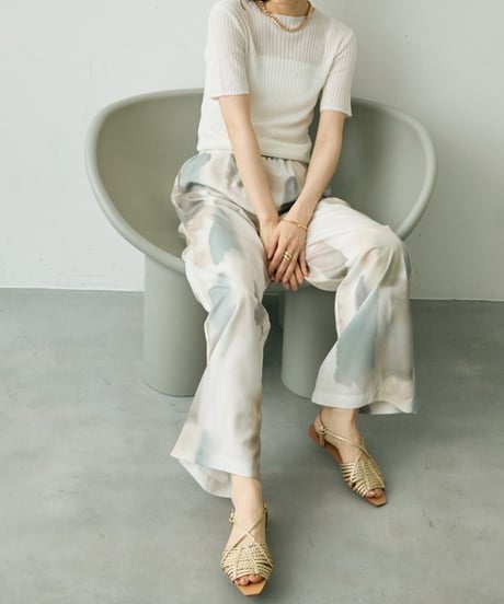 水彩アートイージーパンツ