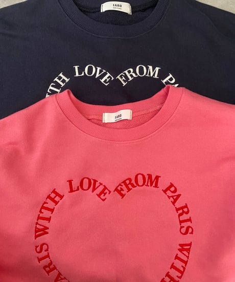 heart lettering sweat