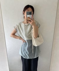 Sheer layered nosleeve tops