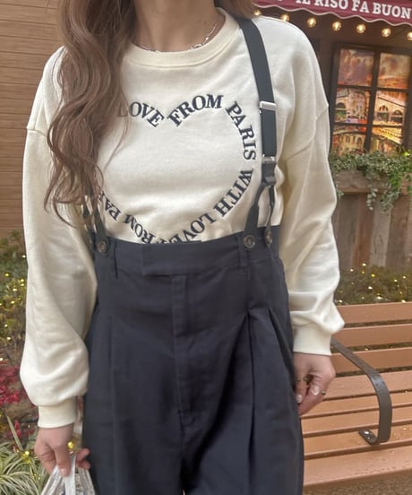heart lettering sweat