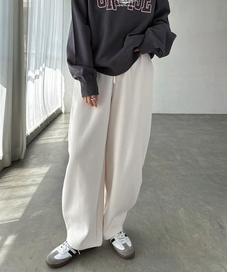 裏起毛カーブパンツ