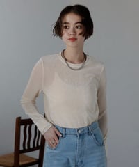 sheer velor longTee