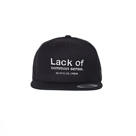 Lack of common sense  Logo cap